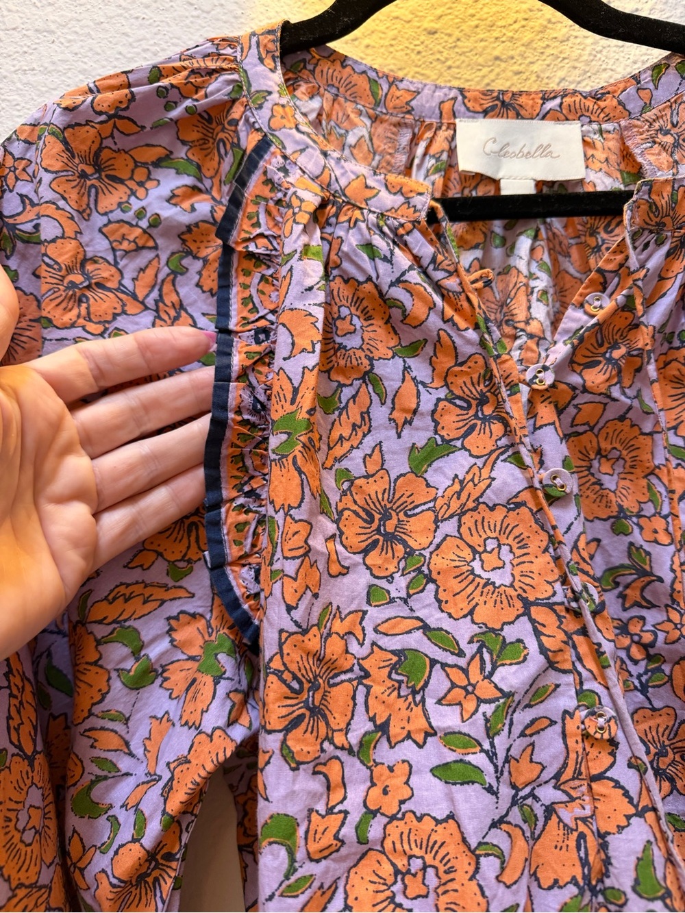 $228 MSRP Cleobella Jaclyn Mini Dress in Asilah Print Medium, will fit Large - Picture 6 of 9